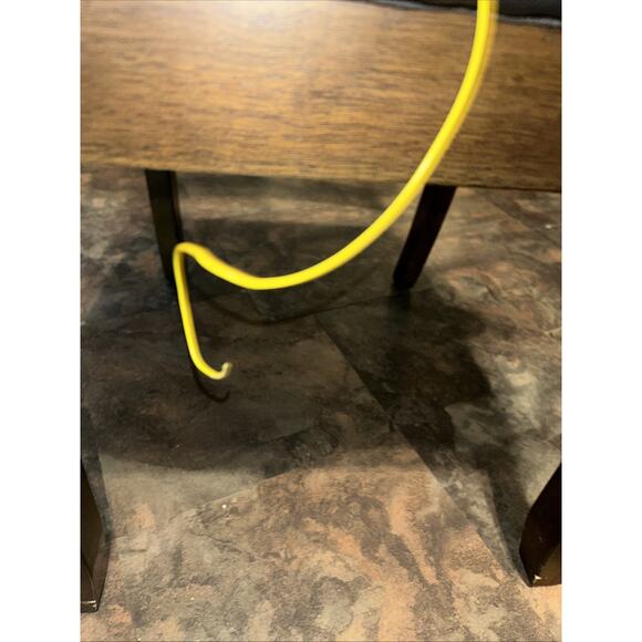 Vintage 1979 Fisher Price 172 Roly Raccoon Pull Toy Bushy Tail Yellow Bow Brown - Picture 8 of 8